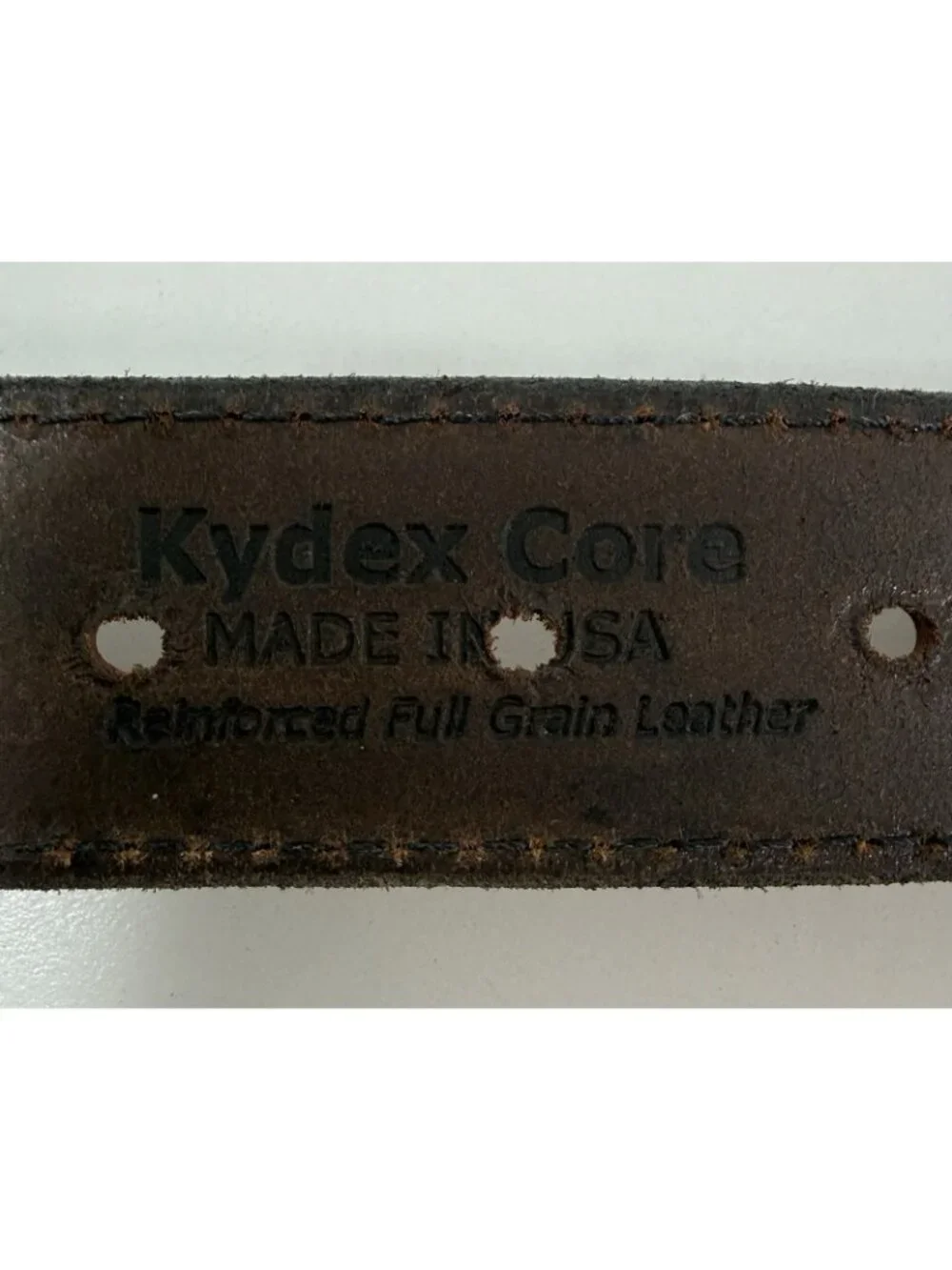 Hanks Belts Leather 1.5 Inch Utility Belt Size 36 Kayden Reinforced Core USA